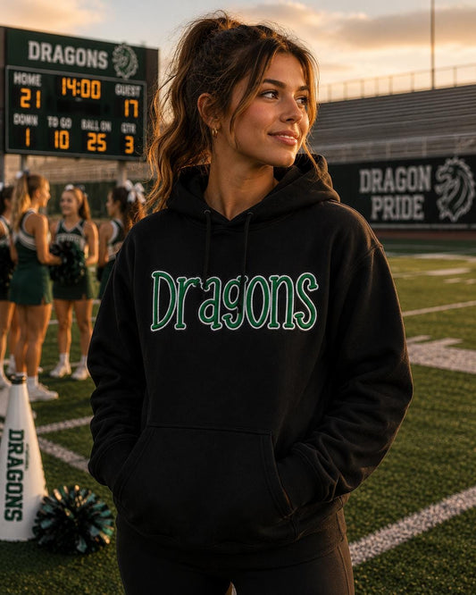 Custom Embroidered Mascot Sweatshirt | School Spirit Unisex Sweatshirt | Game Day Apparel