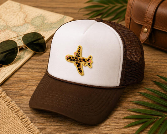 Leopard Print Airplane Patch