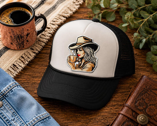 Cowgirl Coffee Lover Patch