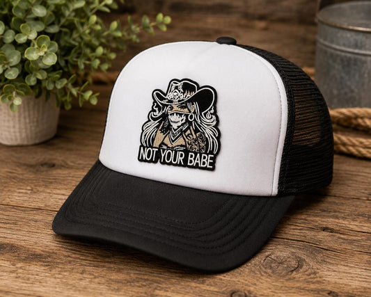 Not Your Babe Cowgirl Embroidered Patch