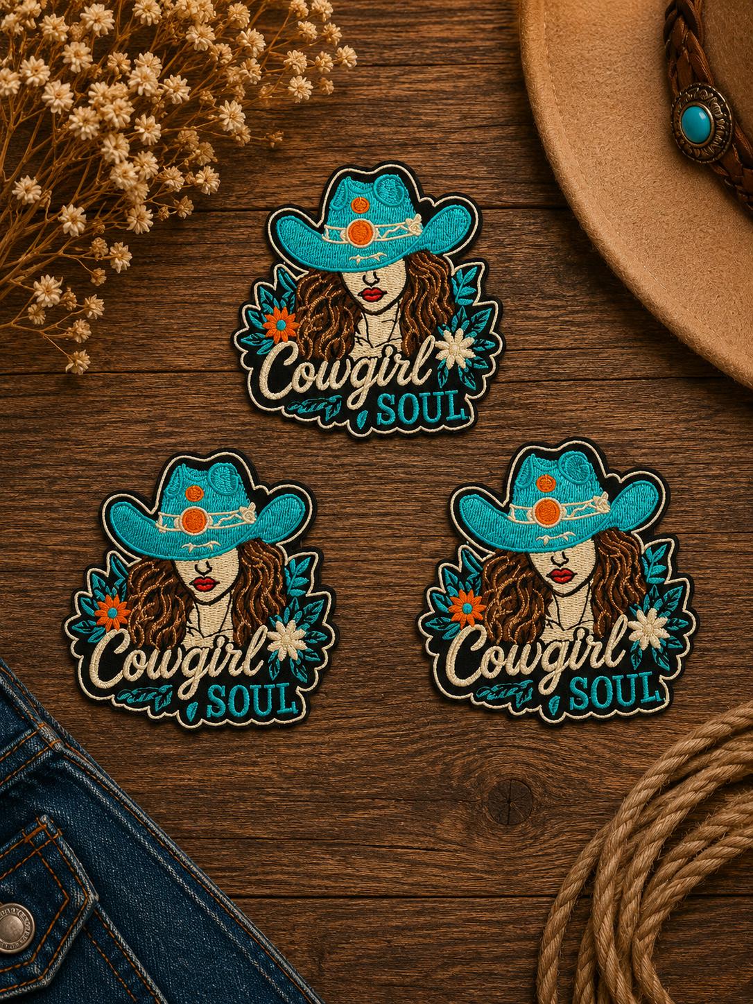Cowgirl Soul Embroidered Patch