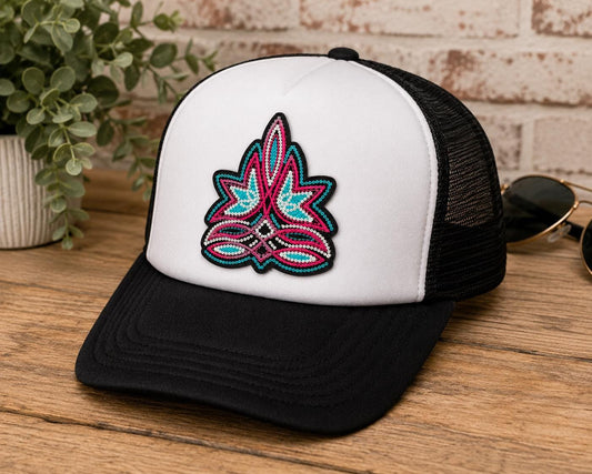 Western Aztec Embroidered Iron-On Patch