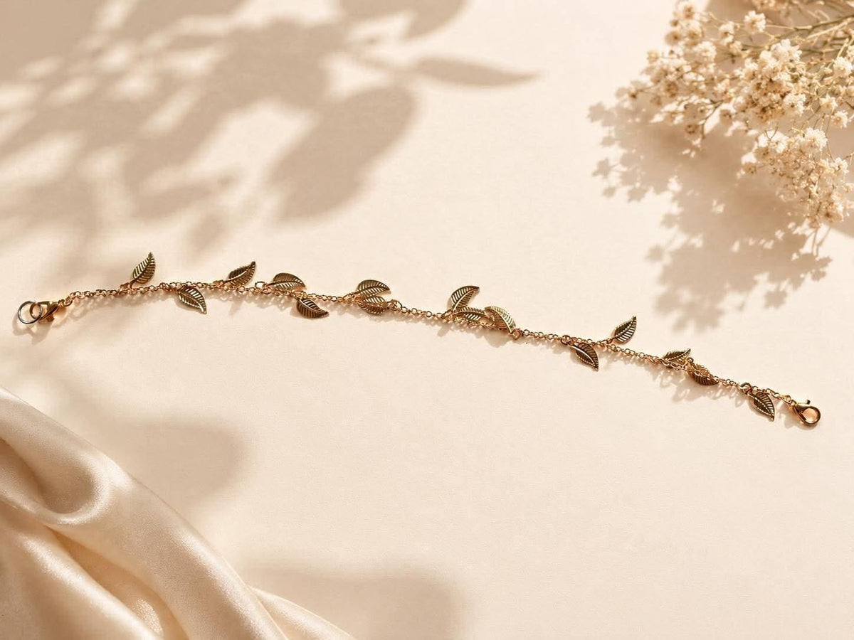 Gold Leaf Hat Chain