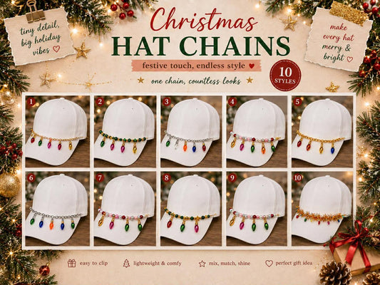 Christmas Light Hat Chain