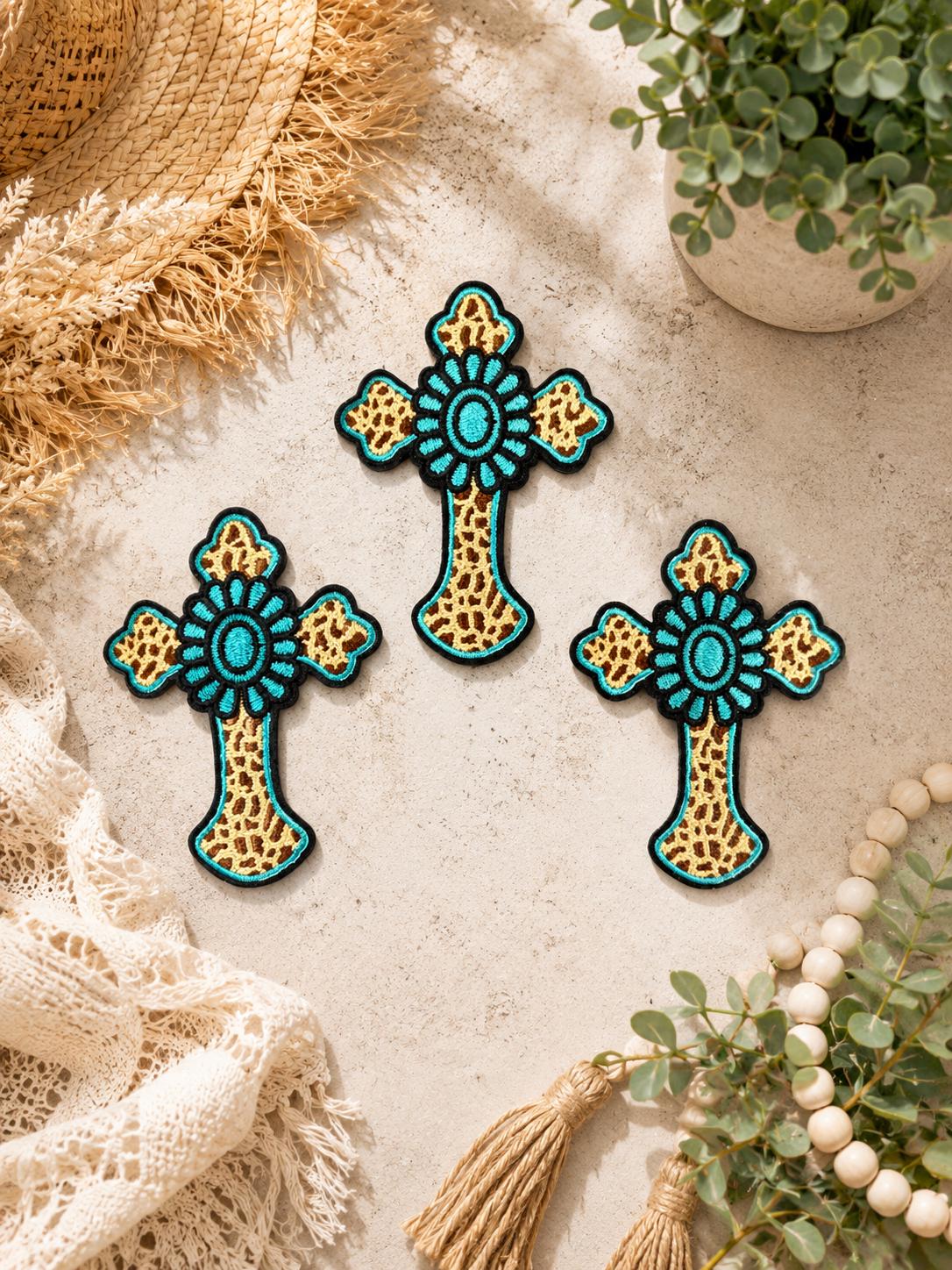 Western Turquoise Cross Patch