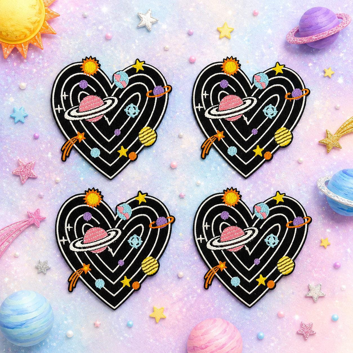 Galaxy Heart Patch