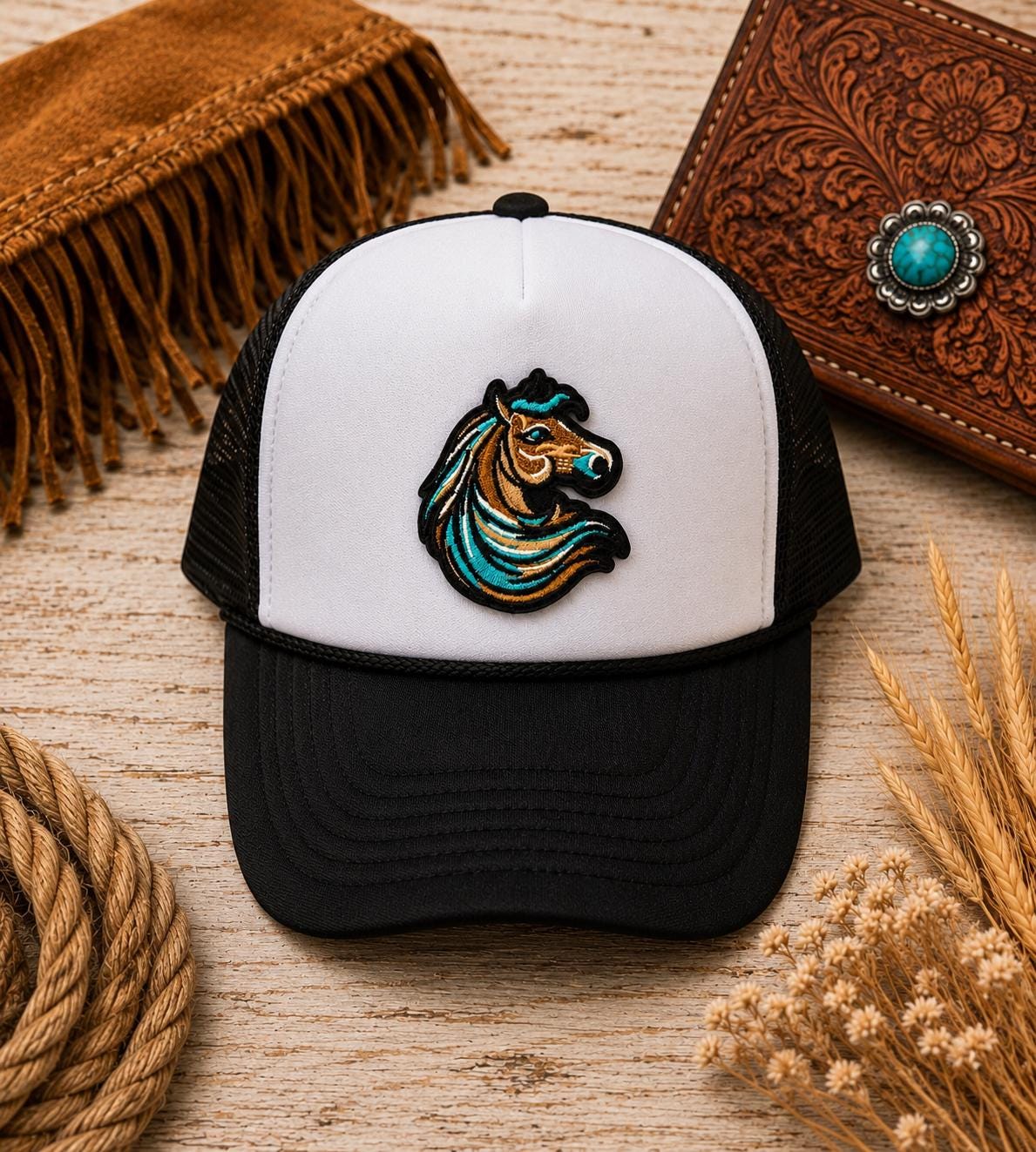 Western Horse Embroidered Patch