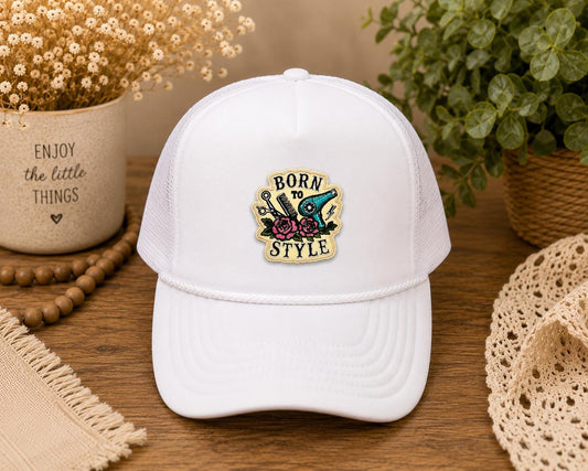 Born to Style Embroidered Iron-On Patch