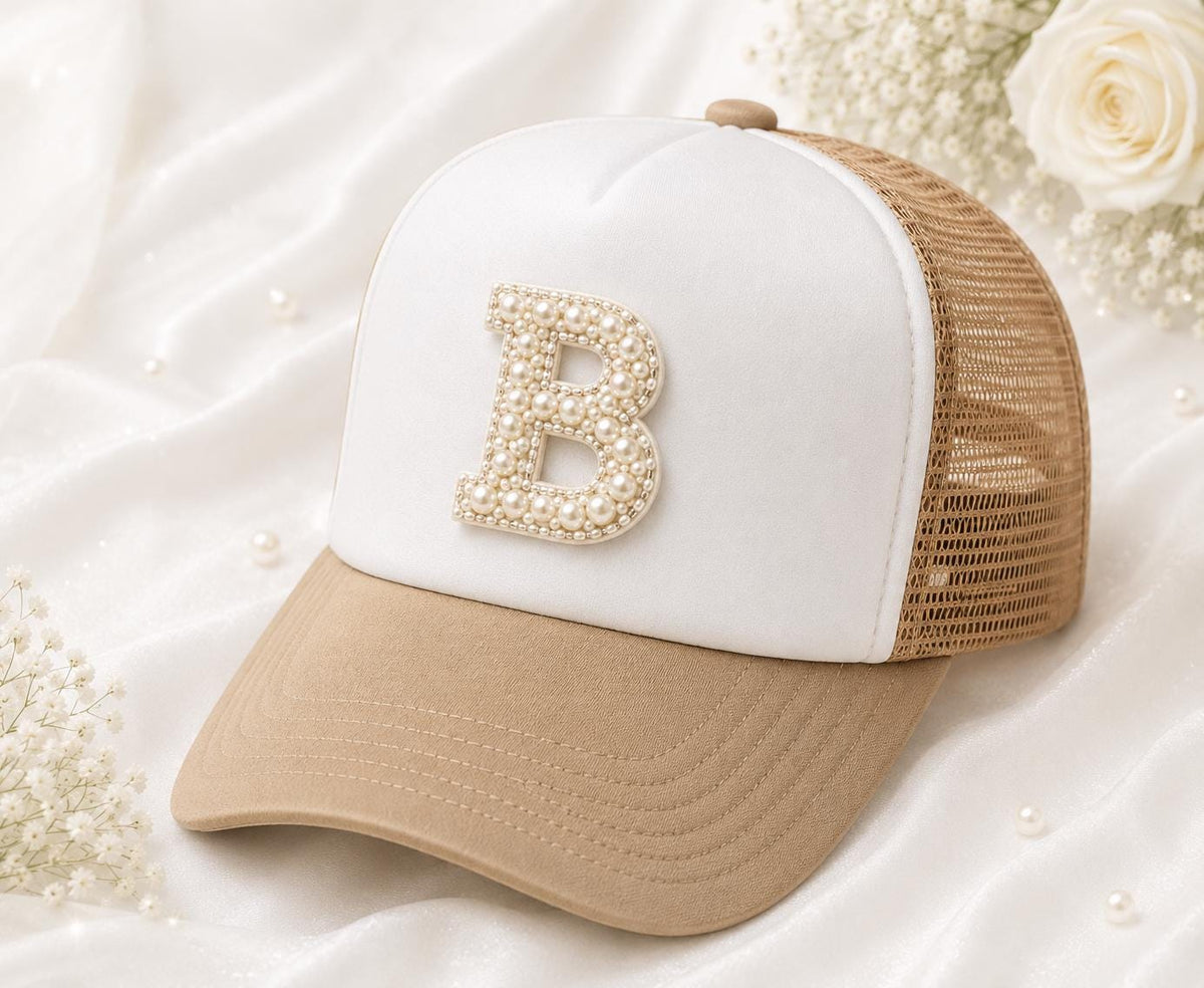 Pearl Letter Hat Patch |