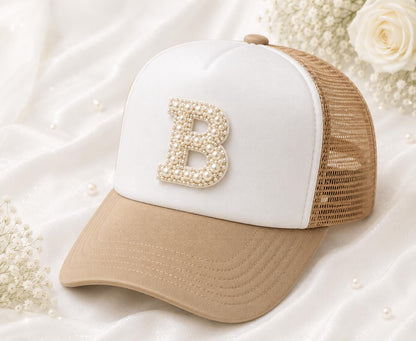 Pearl Letter Hat Patch |