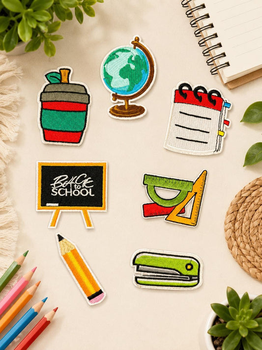 Back to School Embroidered Patch