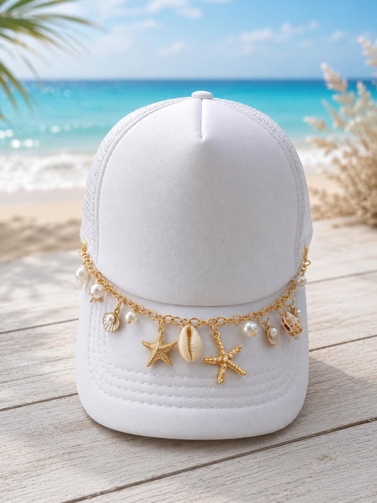 Beach Seashell Hat Chain