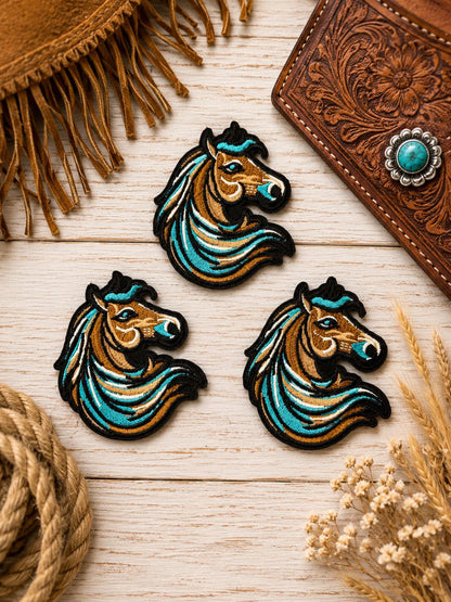 Western Horse Embroidered Patch