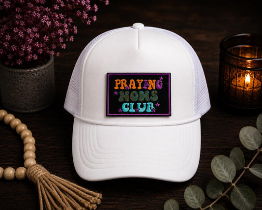 Praying Moms Club Embroidered Iron-On Patch