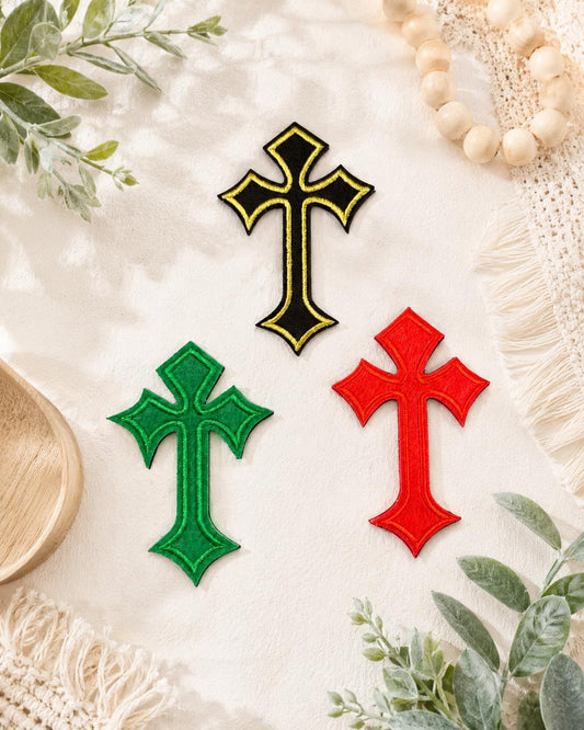 Cross Iron-On Patch