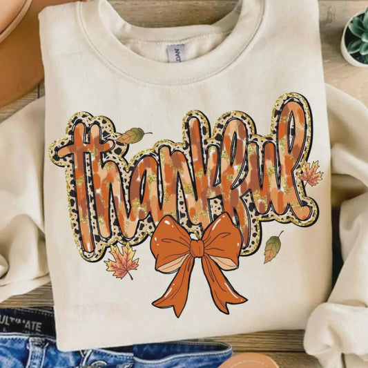 Thankful Screen Print Transfer