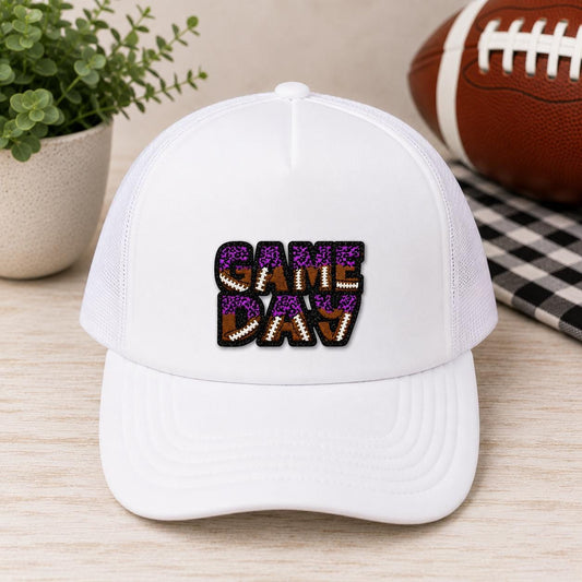 Game Day Football Embroidered Iron-On Patch