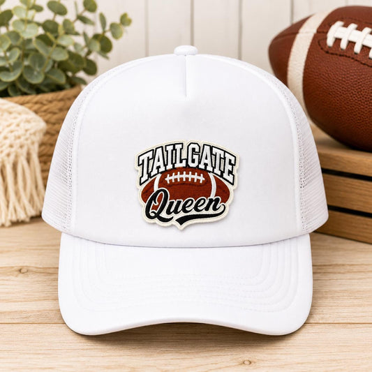 Tailgate Queen Embroidered Iron-On Patch