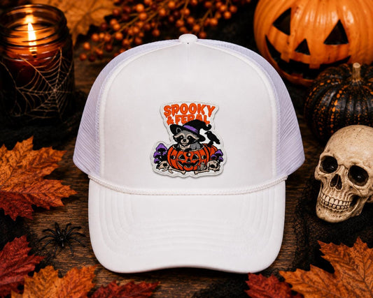 Spooky & Feral Raccoon Halloween Patch