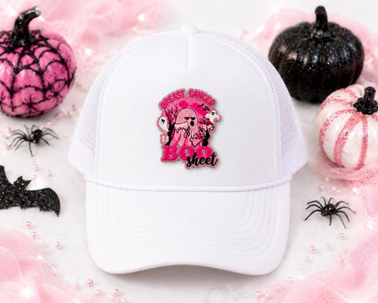 Breast Cancer Boo Sheet Embroidered Patch