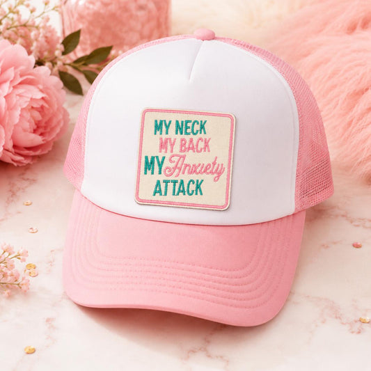 My Neck My Back My Anxiety Attack Embroidered Iron On Patch