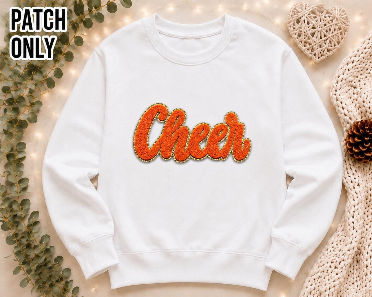 Cheer Chenille  Embroidered Iron-On Patch
