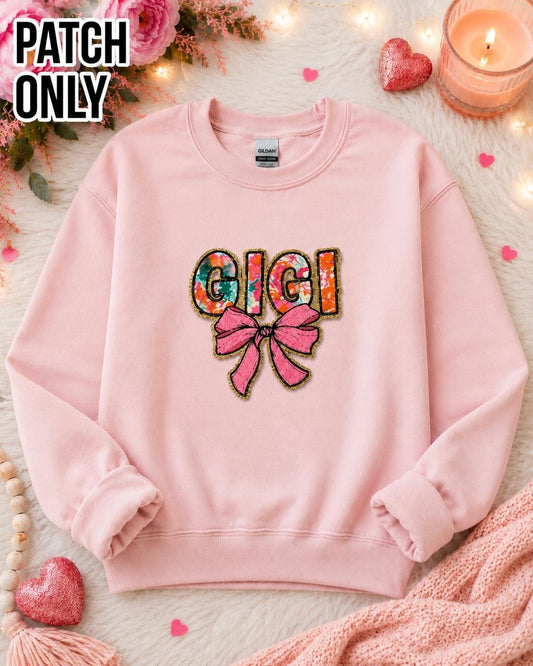 GIGI  Iron On Chenille Patch