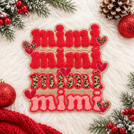 Mimi Iron On Chenille Patch