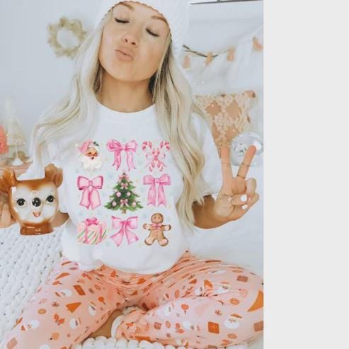 Coquette Christmas Screen Print Transfer