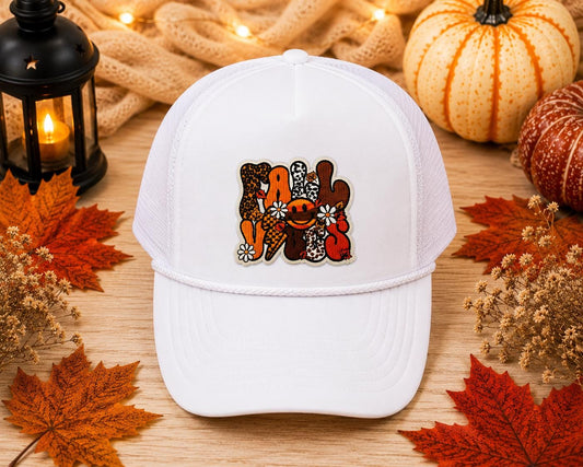 Fall Vibes Embroidered Iron-On Patch