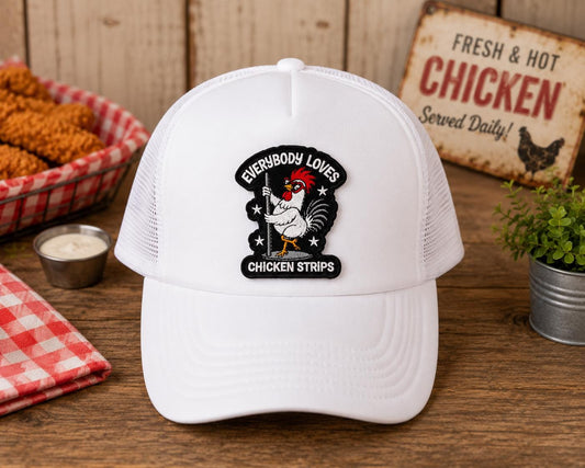 Everybody Loves Chicken Strips Embroidered Patch