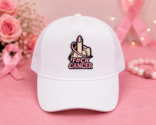 F#CK Cancer Breast Cancer Awareness Embroidered Patch
