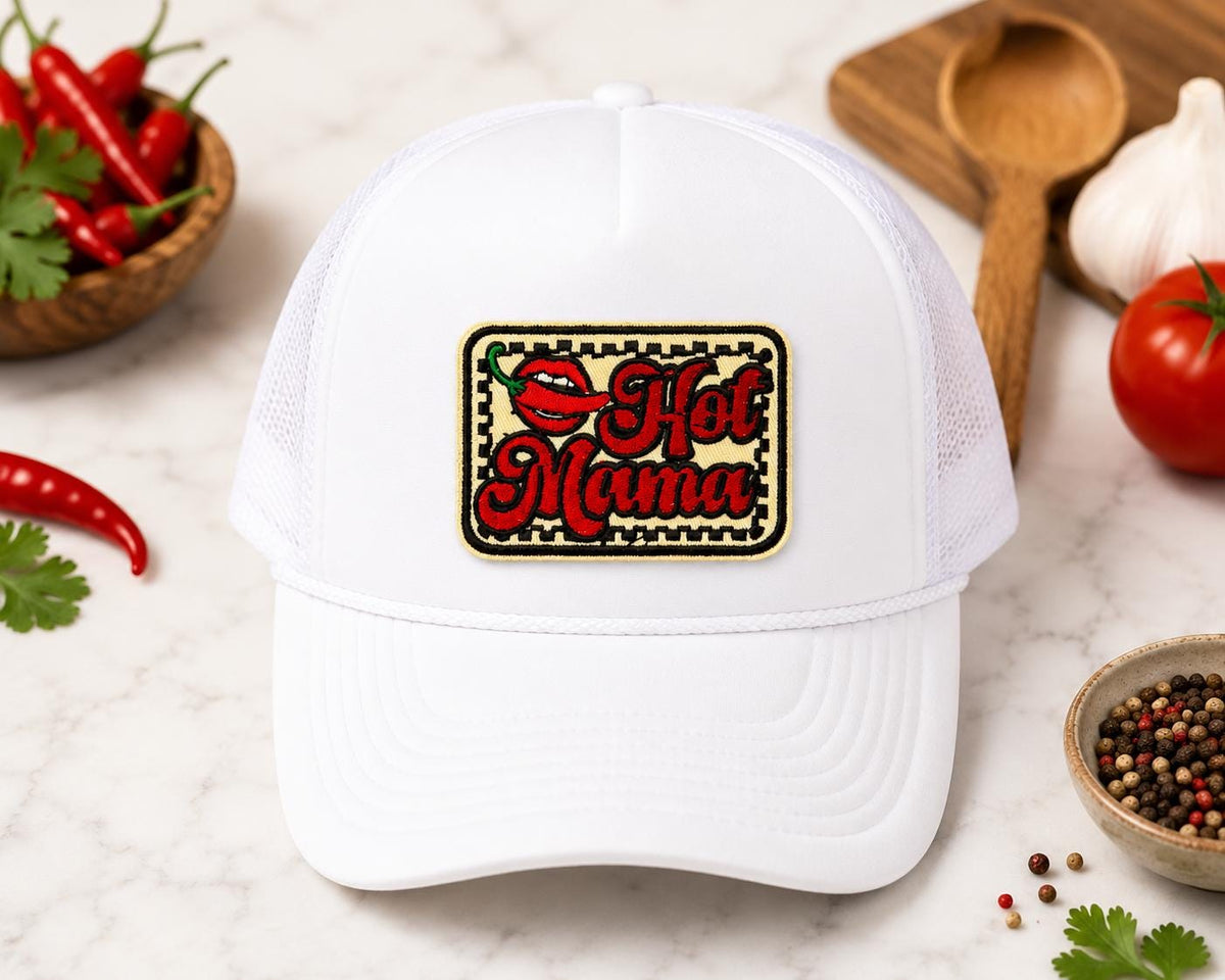 Hot Mama Embroidered Patch