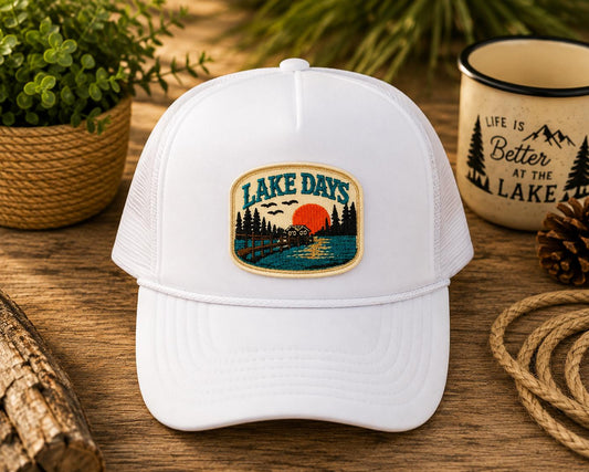 Lake Days Embroidered Patch