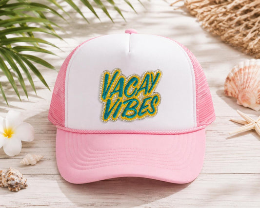 Vacay Vibes Embroidered Iron-On Patch
