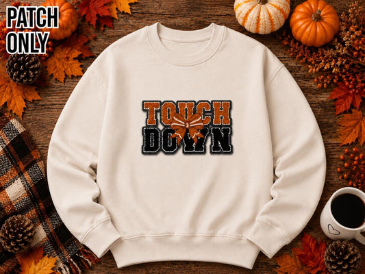 Touch Down Large Chenille Patch