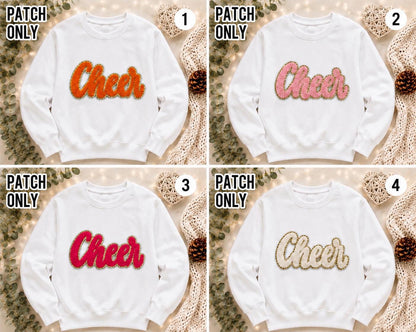 Cheer Chenille  Embroidered Iron-On Patch