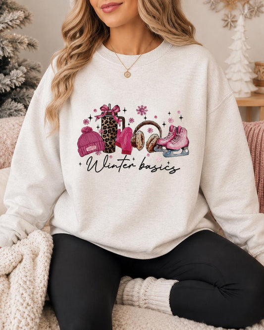 Winter Basics Glitter Screen Print Transfer