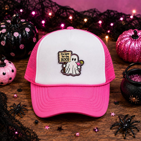 I'm Here for the BOOS Embroidered Ghost Patch