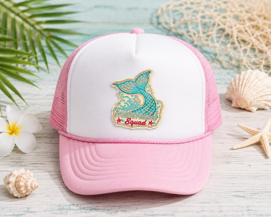 Mermaid Squad Embroidered Iron-On Patch