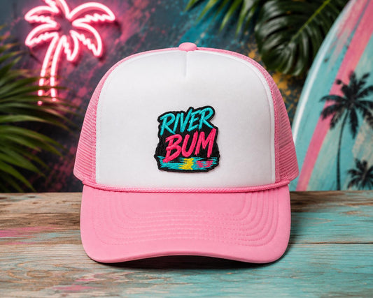 River Bum Embroidered Iron-On Patch