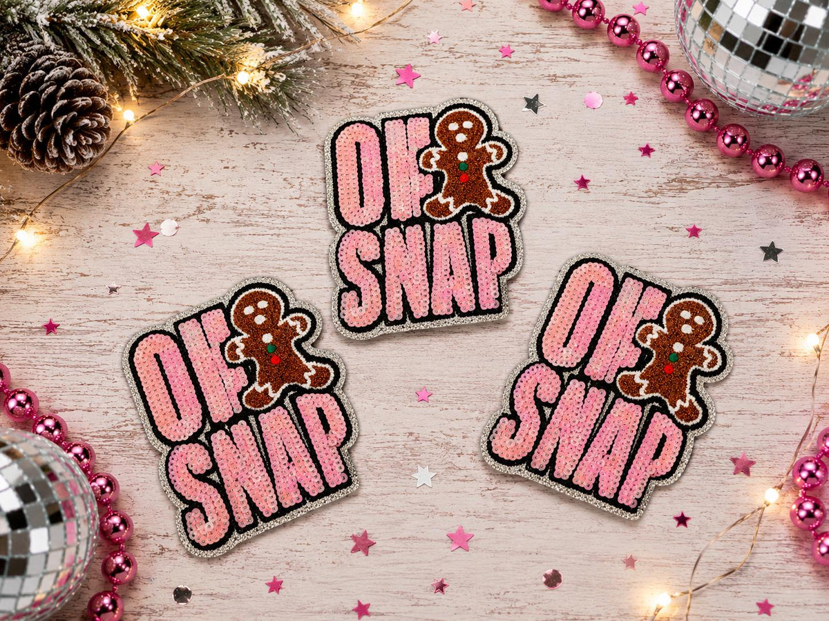 Oh Snap Gingerbread Christmas Patch