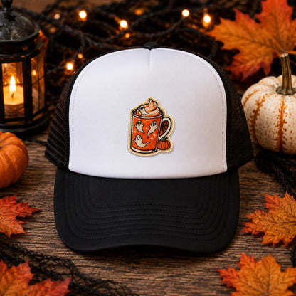 Cute Halloween Ghost Coffee Mug Patch
