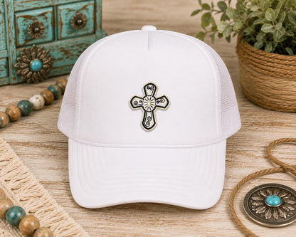 Western Cross Embroidered Patch