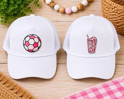 Pink Soccer Patches