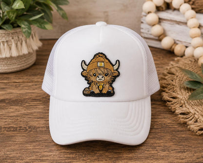 Cute Highland Cow Embroidered Patch