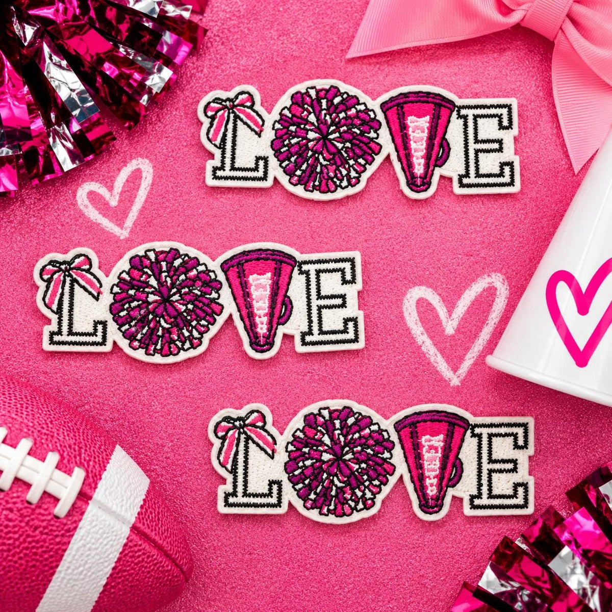 Pink Cheer LOVE Patch