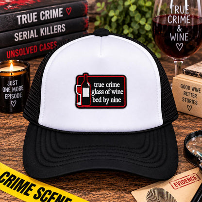 True Crime Glass of Wine Bed by Nine Embroidered Patch