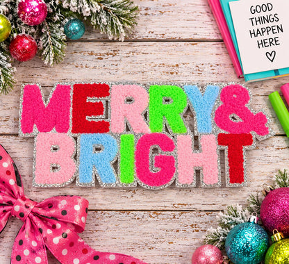 Merry & Bright Chenille Patch