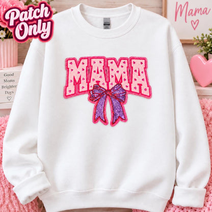 Pink MAMA Chenille Patch